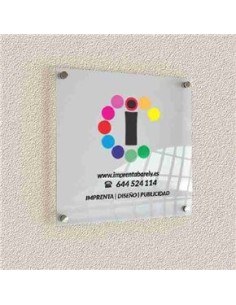 Placa para puerta metacrilato