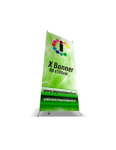 X Banner expositor para interior - Imprenta Barely