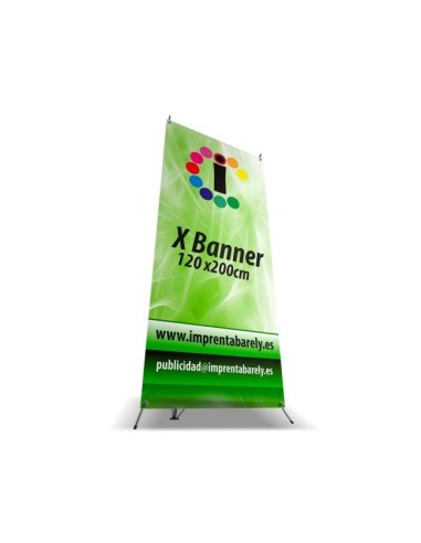 X Banner expositor para interior - Imprenta Barely