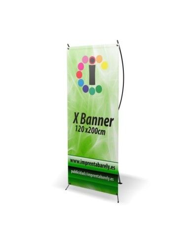 X Banner expositor para interior - Imprenta Barely