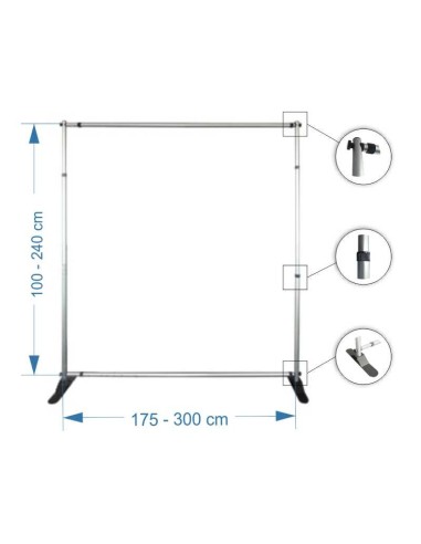 Flexi banner publicitario extensible - Imprenta Barely