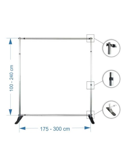 Flexi banner publicitario extensible - Imprenta Barely