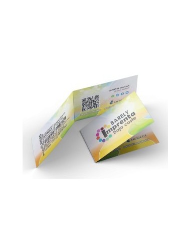Tarjetas plegadas