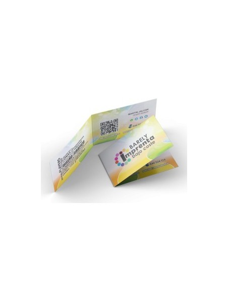 Tarjetas plegadas