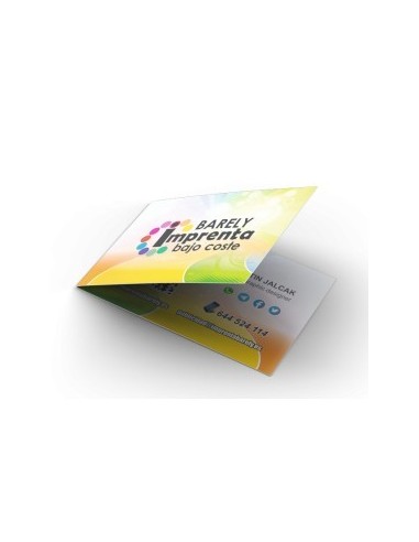 Tarjetas plegadas