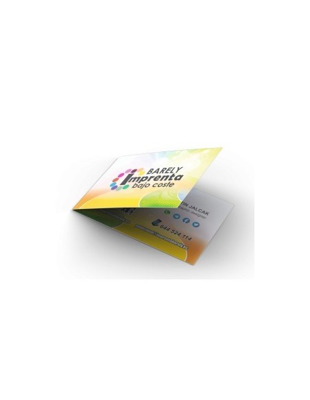 Tarjetas plegadas